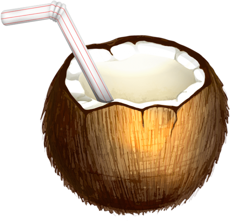 Free Png Download Coconut Cocktail Png Vector Clipart - Free Png Download Coconut Cocktail Png Vector Clipart (850x815)