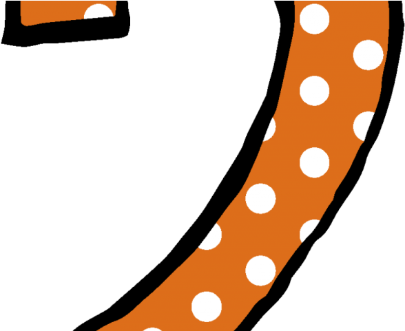 Five Clipart Polka Dot Number - Five Clipart Polka Dot Number (640x480)