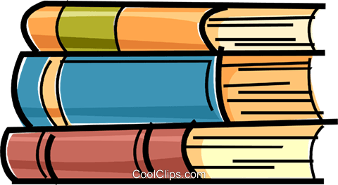 Three Textbooks Royalty Free Vector Clip Art Illustration - Three Textbooks Royalty Free Vector Clip Art Illustration (480x263)