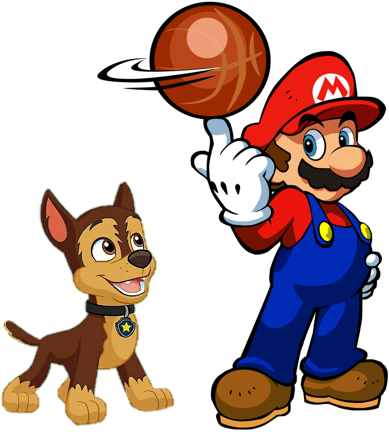 Mario And Chase By Luigiparty64 - Mario And Chase By Luigiparty64 (894x894)