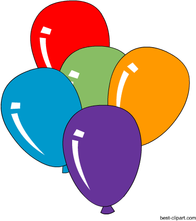 Colorful Balloons Clipart 94485 Free Balloon Clip Art - Colorful Balloons Clipart 94485 Free Balloon Clip Art (450x450)