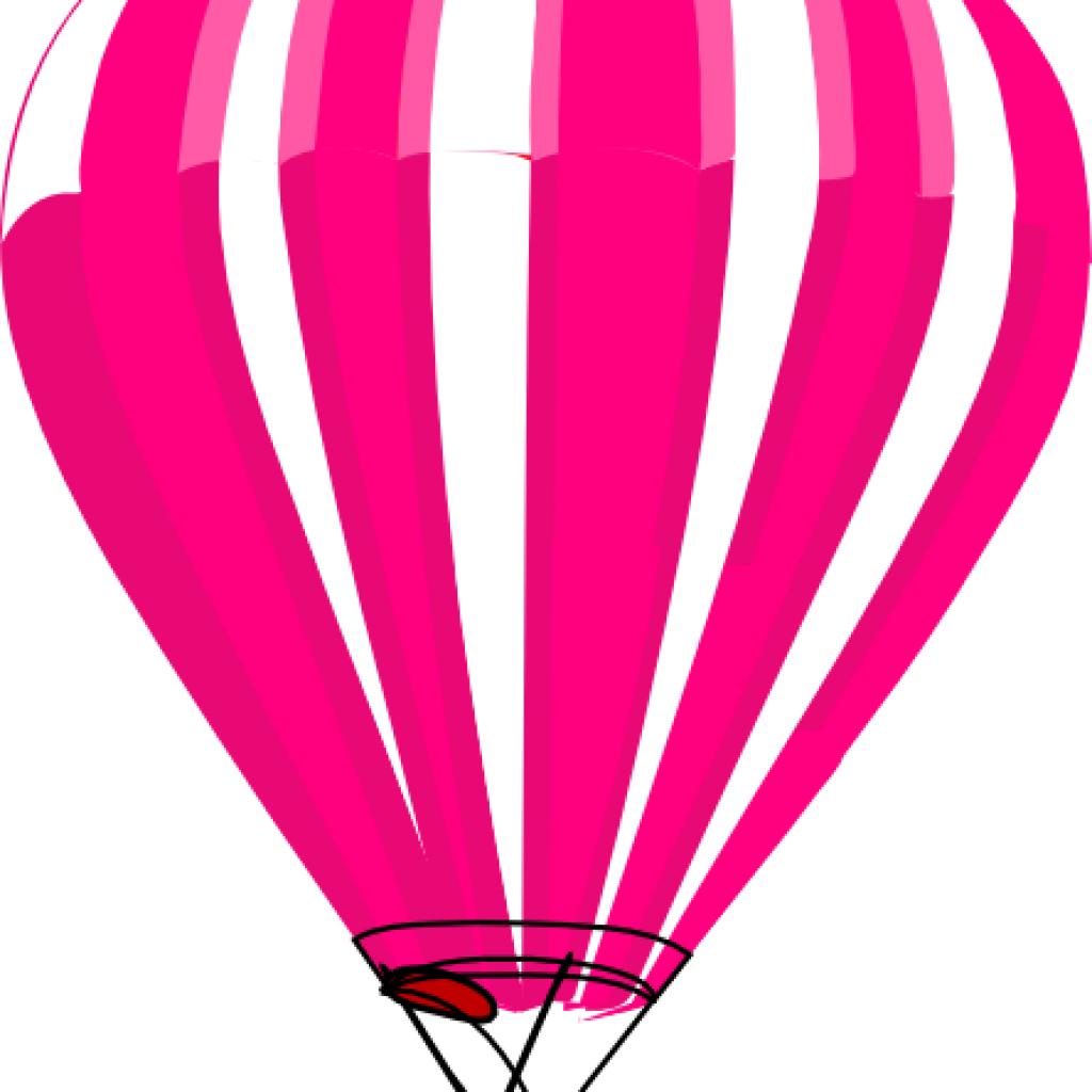 Air Balloon Clipart Pink And White Hot Air Balloon - Air Balloon Clipart Pink And White Hot Air Balloon (1024x1024)