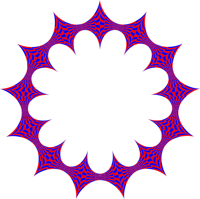 Stylized Checkered Geometric Frame Blue Red - Stylized Checkered Geometric Frame Blue Red (782x776)