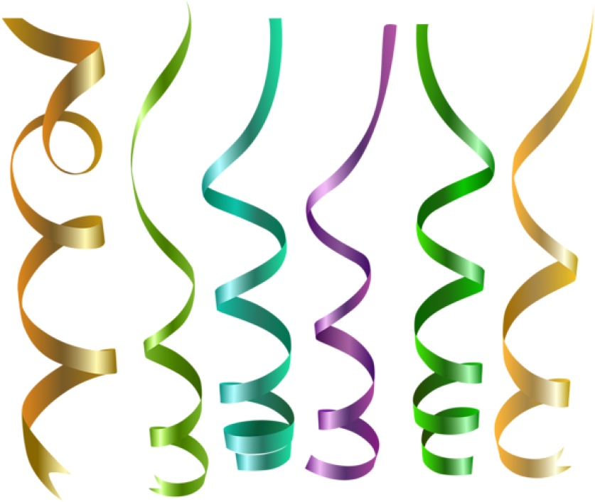 Free Png Download Curly Ribbons Transparent Clipart - Free Png Download Curly Ribbons Transparent Clipart (850x709)