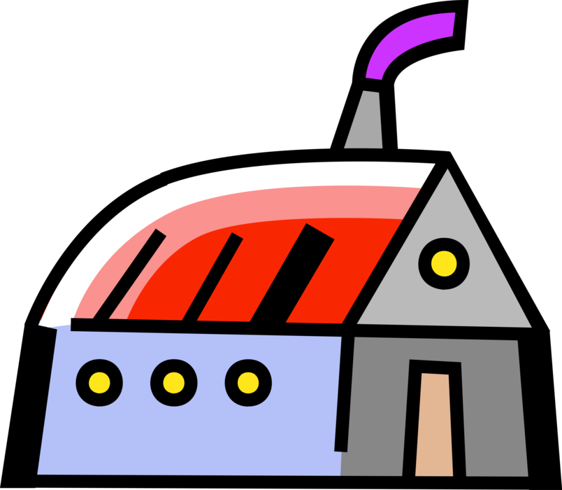 Vector Illustration Of Farm Barn Agricultural Building - Vector Illustration Of Farm Barn Agricultural Building (804x700)