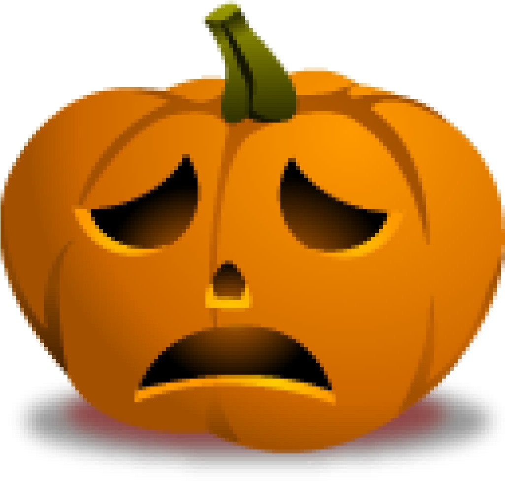 Jack O Lantern Sadness Clip Art Halloween - Jack O Lantern Sadness Clip Art Halloween (1024x1024)