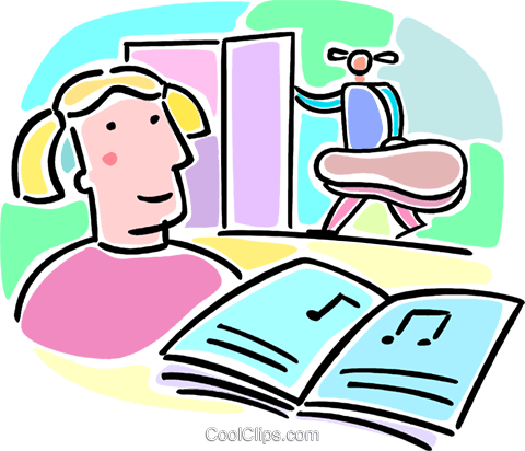 Music Lessons Royalty Free Vector Clip Art Illustration - Music Lessons Royalty Free Vector Clip Art Illustration (480x412)
