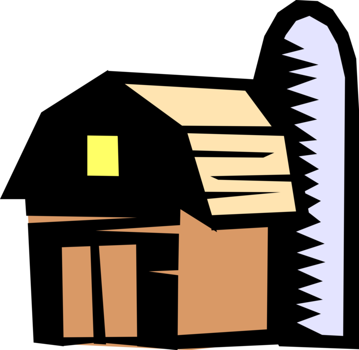 Vector Illustration Of Farming And Agriculture Farm - Vector Illustration Of Farming And Agriculture Farm (719x700)