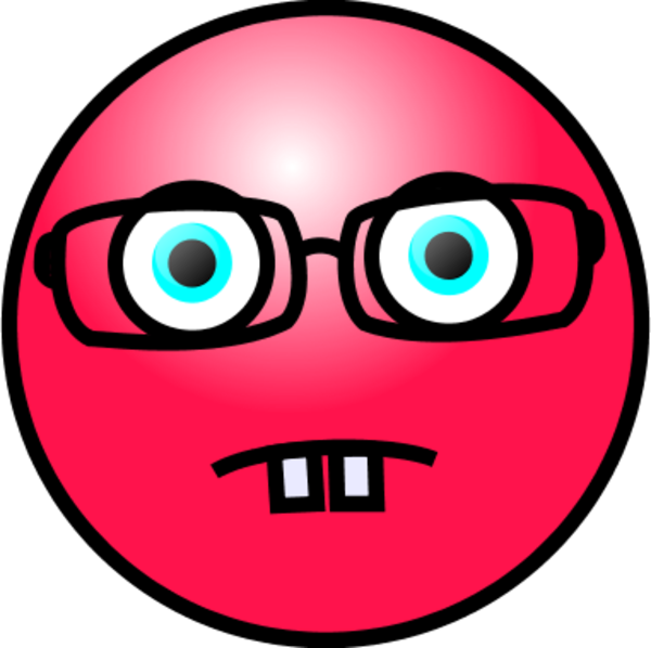 Nerd Smiley Face Clip Art - Nerd Smiley Face Clip Art (600x598)