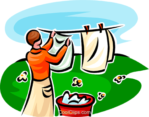 Women Clipart Laundry - Women Clipart Laundry (480x376)