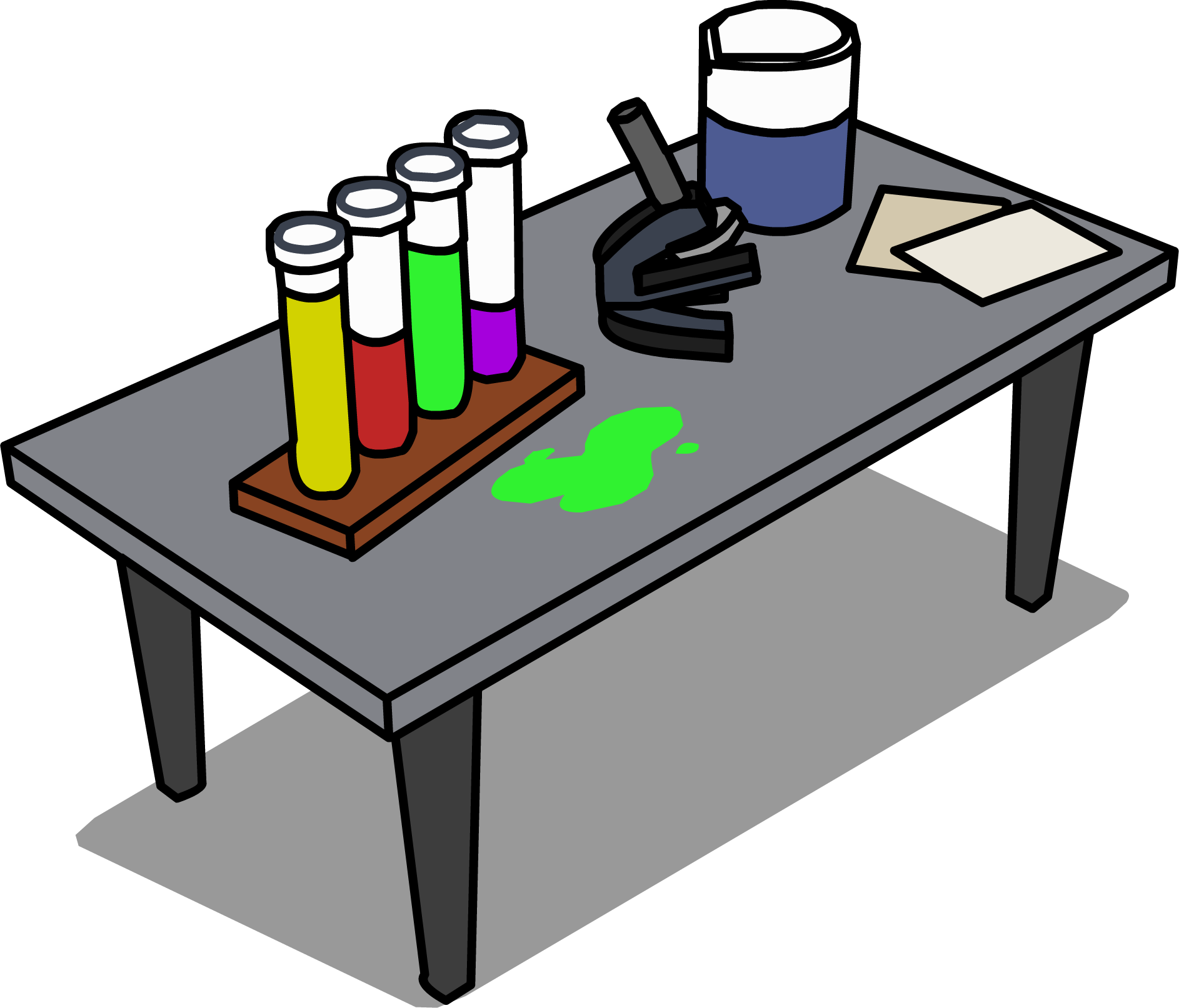 Image Laboratory Desk Sprite Png Club Penguin Ⓒ - Image Laboratory Desk Sprite Png Club Penguin Ⓒ (1886x1613)