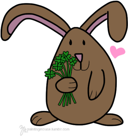 Bunny Feet And Head Clipart - Bunny Feet And Head Clipart (500x484)