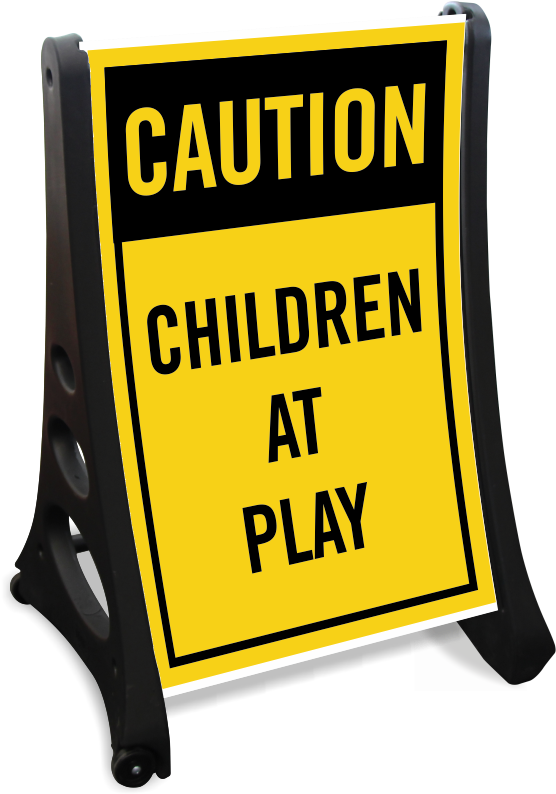 Children At Play Sidewalk Sign Kit - Children At Play Sidewalk Sign Kit (800x800)