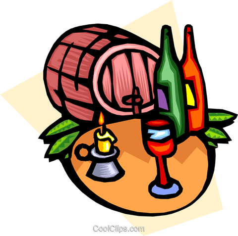 Wine With Casks And Bottles Royalty Free Vector Clip - Wine With Casks And Bottles Royalty Free Vector Clip (480x477)
