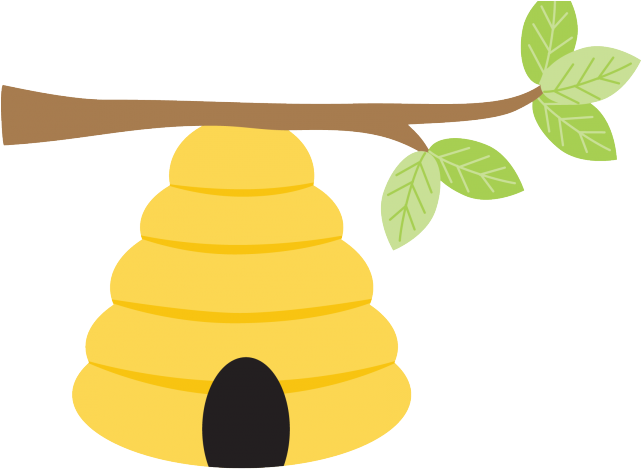 Bee Hive Clipart Tree Drawing - Bee Hive Clipart Tree Drawing (640x480)