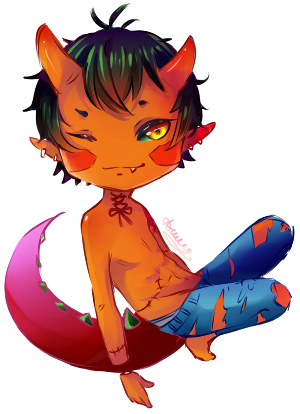 Ozech The Polite Demon By Amainoame - Ozech The Polite Demon By Amainoame (894x894)