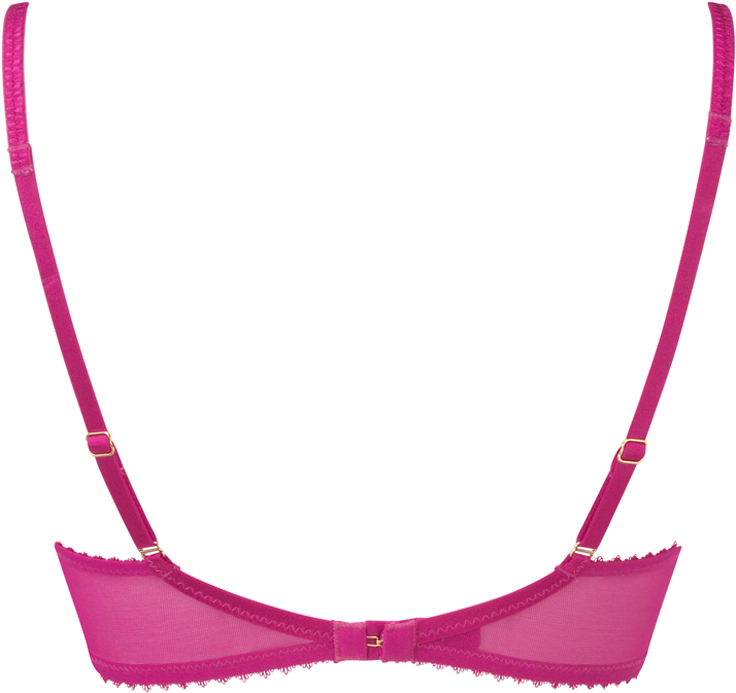 Gypsy Non Padded Bra Fushia Product Back - Gypsy Non Padded Bra Fushia Product Back (800x1000)