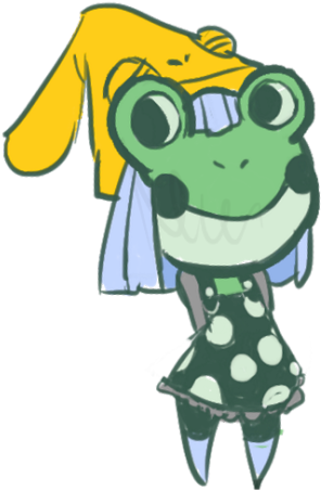 Shh Here's An Eruka Animal Crossing Frog \ - Shh Here's An Eruka Animal Crossing Frog \ (500x500)
