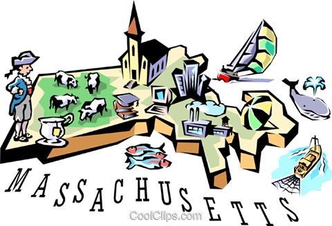 Massachusetts Vignette Map Royalty Free Vector Clip - Massachusetts Vignette Map Royalty Free Vector Clip (480x327)