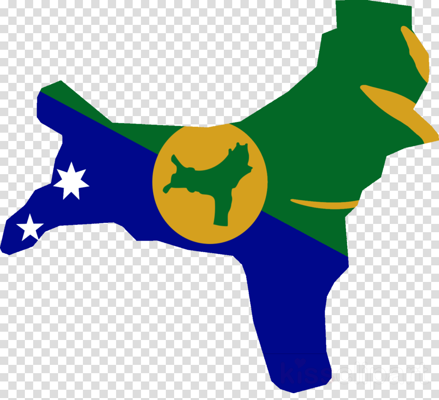 Christmas Island Flag Clipart Flag Of Christmas Island - Christmas Island Flag Clipart Flag Of Christmas Island (900x820)