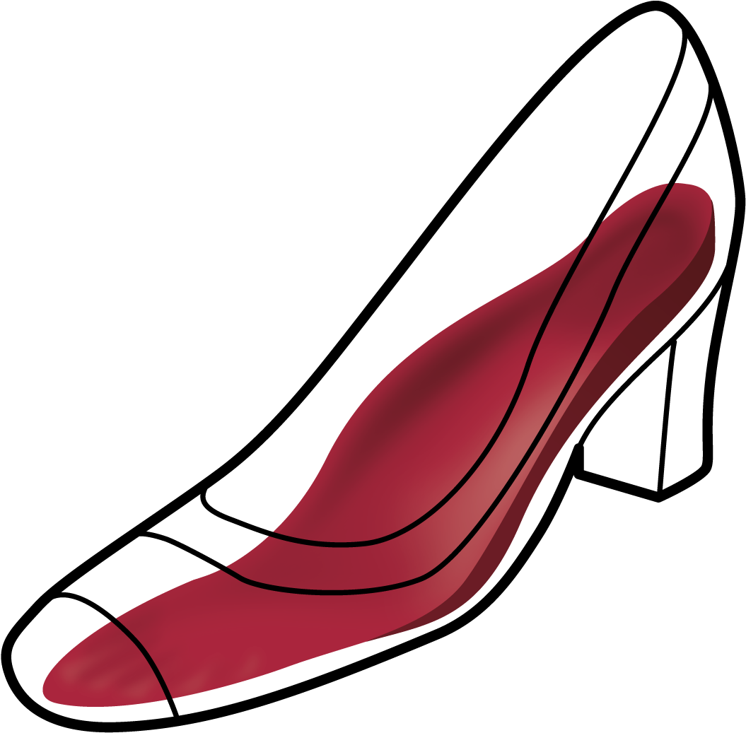 Womans High Heel Black Outline - Womans High Heel Black Outline (1214x1136)