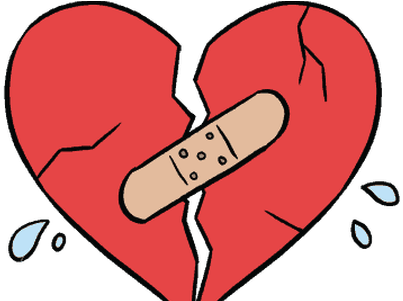 Collection Of Free Simple Drawing Broken Heart - Collection Of Free Simple Drawing Broken Heart (450x300)