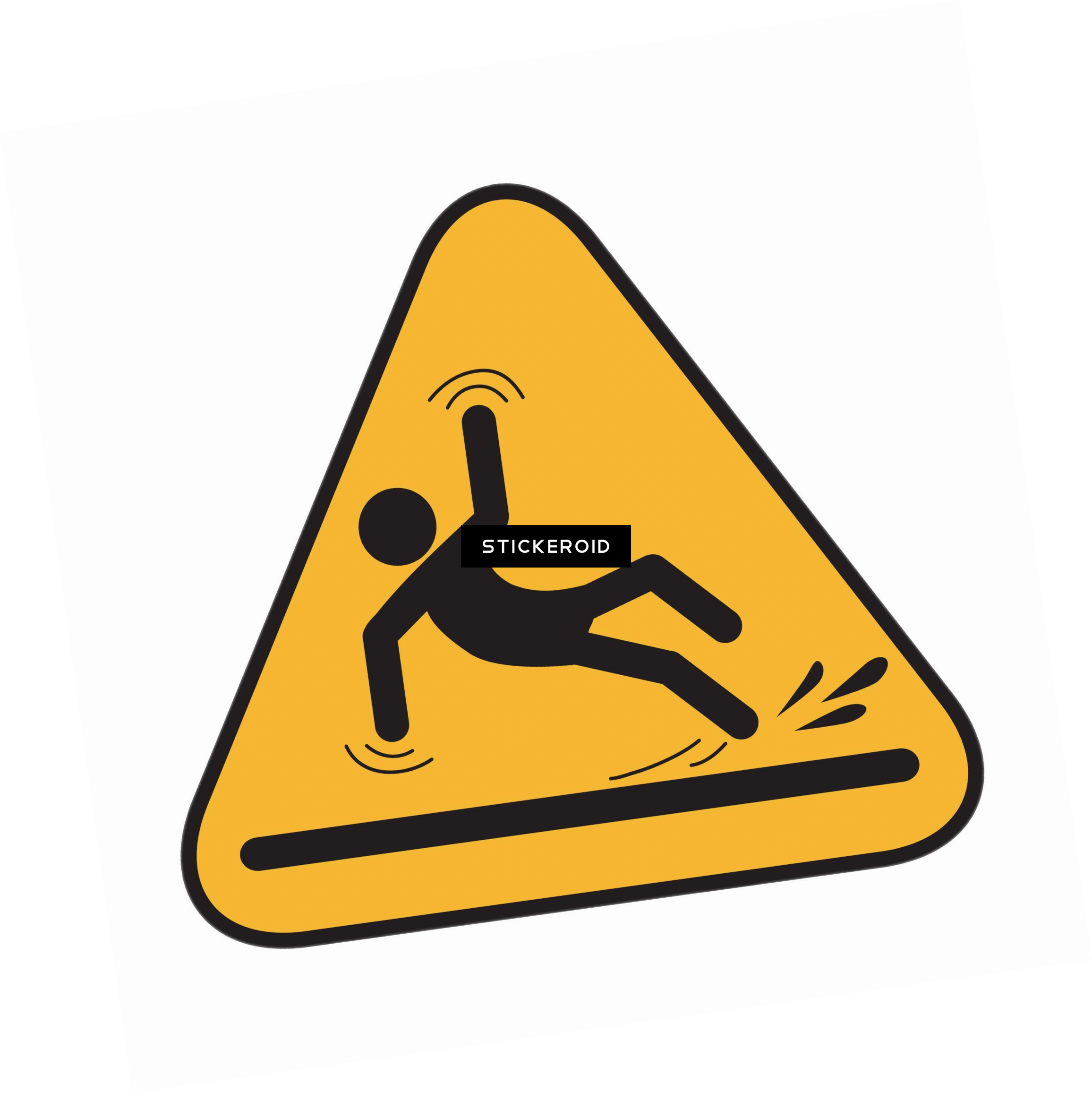 Slip And Fall Hazard Sign - Slip And Fall Hazard Sign (2312x2313)
