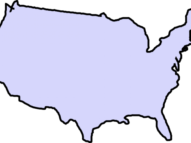Map Of The Usa Clipart - Map Of The Usa Clipart (640x480)