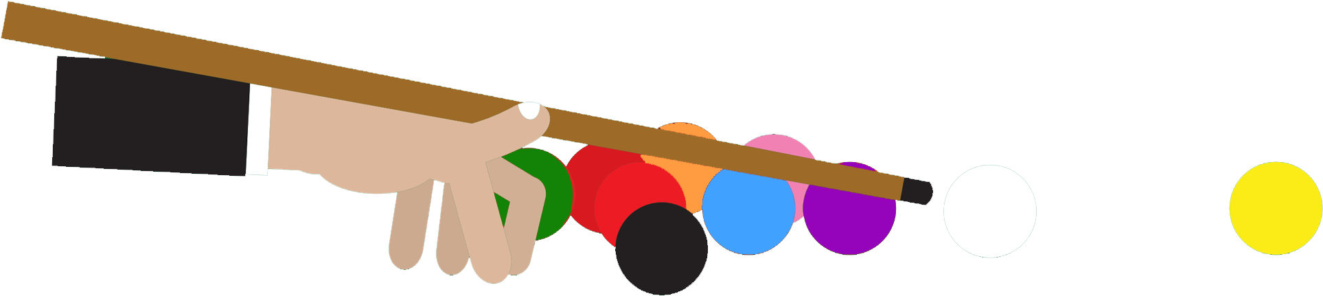 How To Bridge In Pool - How To Bridge In Pool (2500x489)