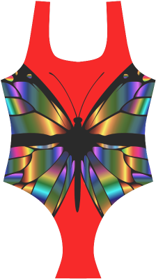 Butterfly Vest One Piece Swimsuit - Butterfly Vest One Piece Swimsuit (500x500)