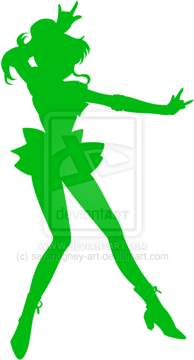 Sailor Jupiter Silhouette By Sarahughey-art - Sailor Jupiter Silhouette By Sarahughey-art (900x900)