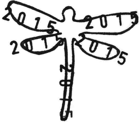 Dragonfly With 2015 Date Stamp - Dragonfly With 2015 Date Stamp (485x422)