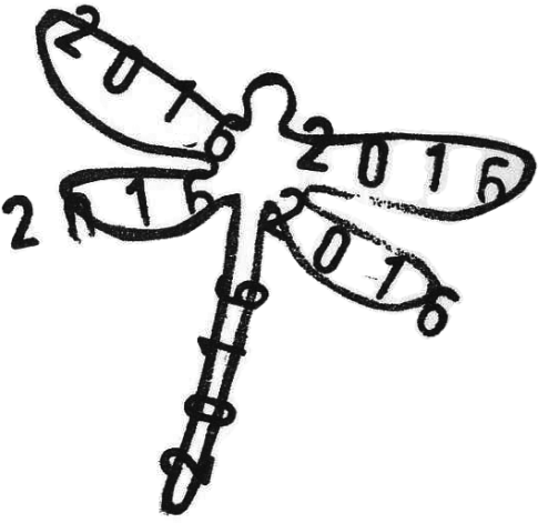 Dragonfly With 2016 Date Stamp - Dragonfly With 2016 Date Stamp (485x471)