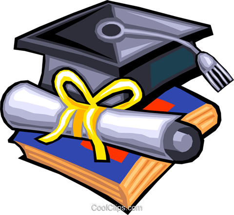 Graduation Clipart Diploma - Graduation Clipart Diploma (480x441)