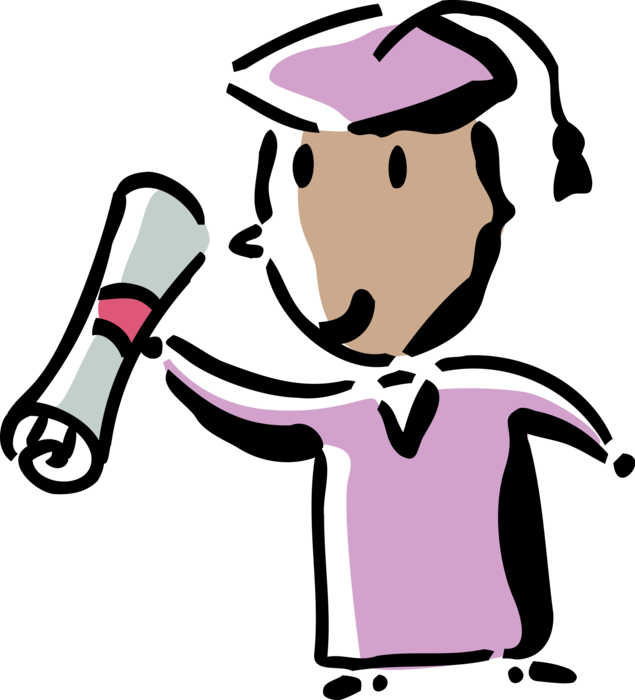 Vector Illustration Of High School, College, Or University - Vector Illustration Of High School, College, Or University (635x700)