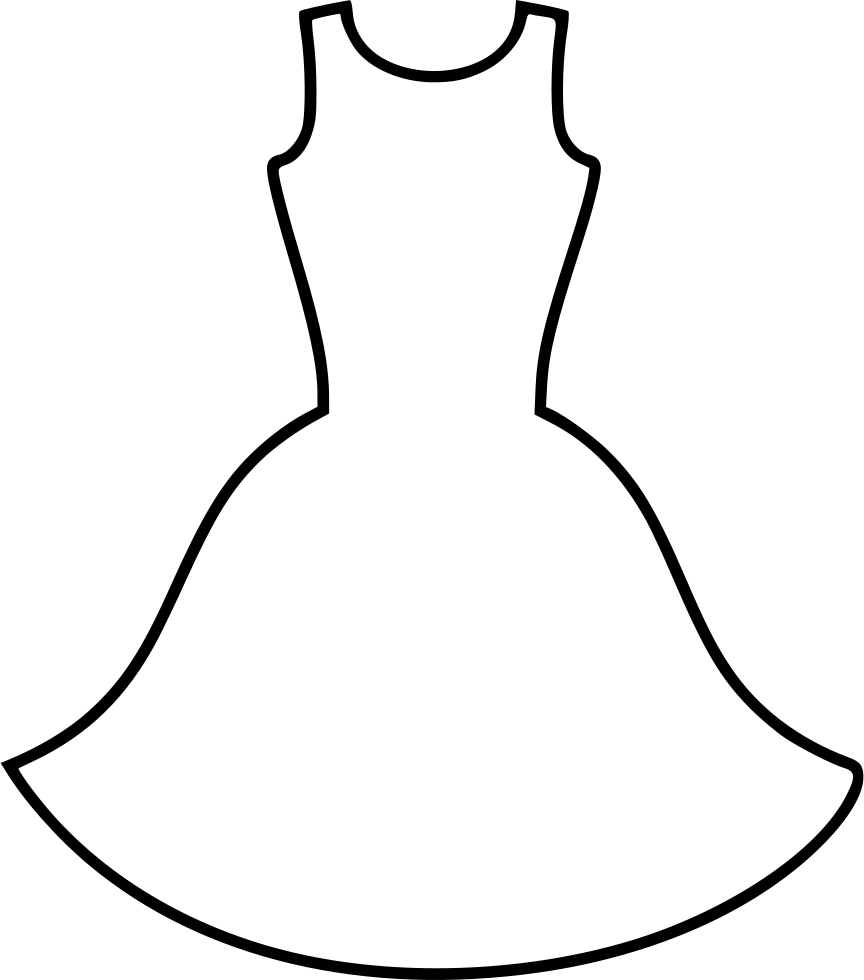 Dress Svg Bow Clipart - Dress Svg Bow Clipart (864x980)