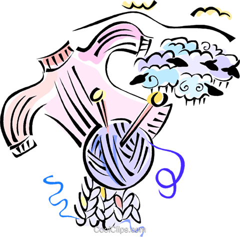 Wool Sweater Royalty Free Vector Clip Art Illustration - Wool Sweater Royalty Free Vector Clip Art Illustration (480x474)