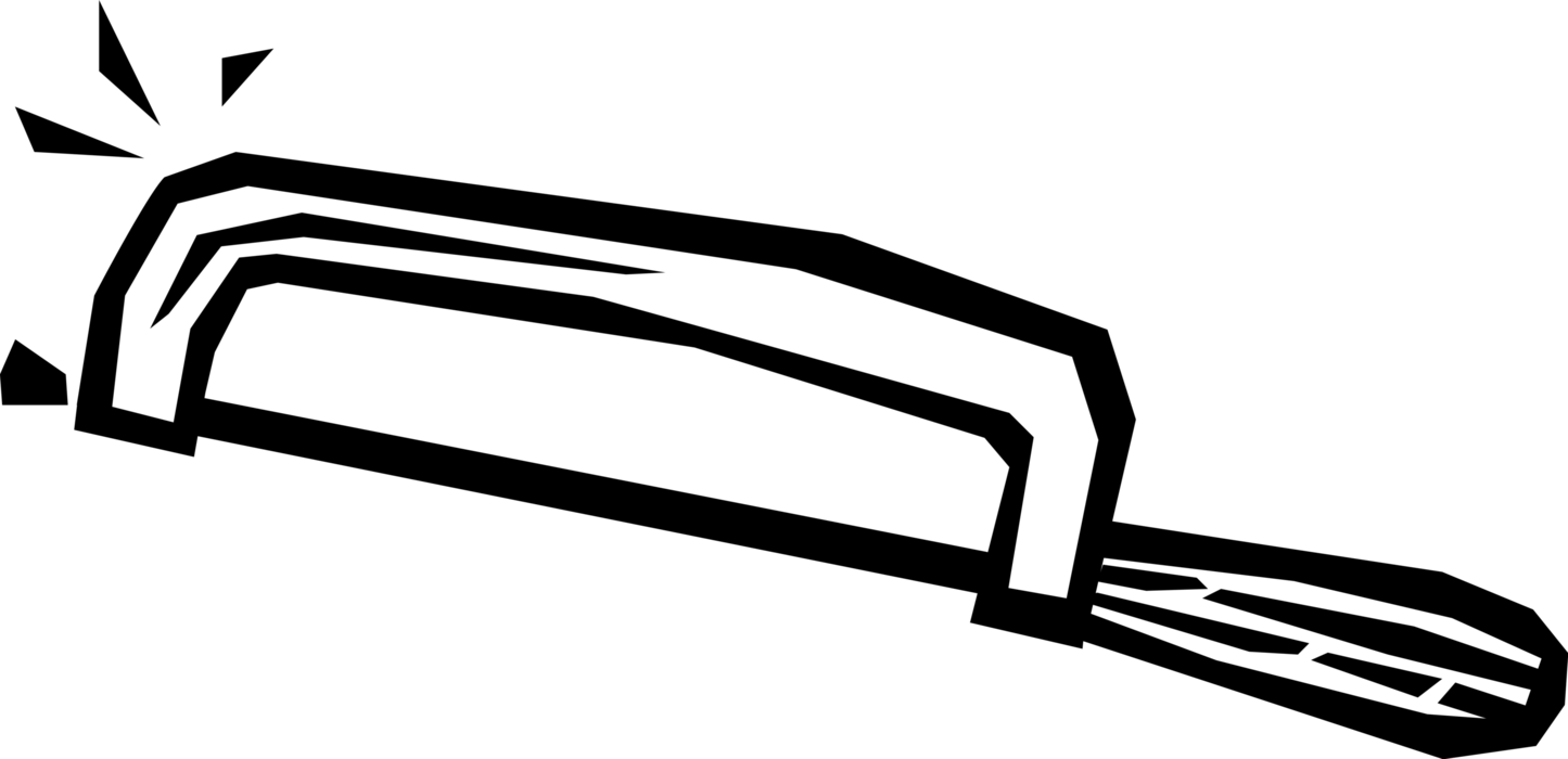 Hand Saw Vector Black Png - Hand Saw Vector Black Png (1445x700)