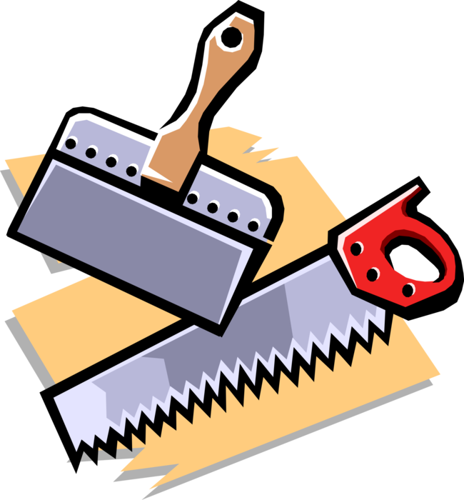 Vector Illustration Of Carpentry And Woodworking Hand - Vector Illustration Of Carpentry And Woodworking Hand (650x700)