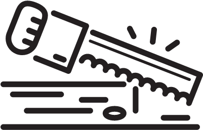 Wood Saw Vector - Wood Saw Vector (400x400)