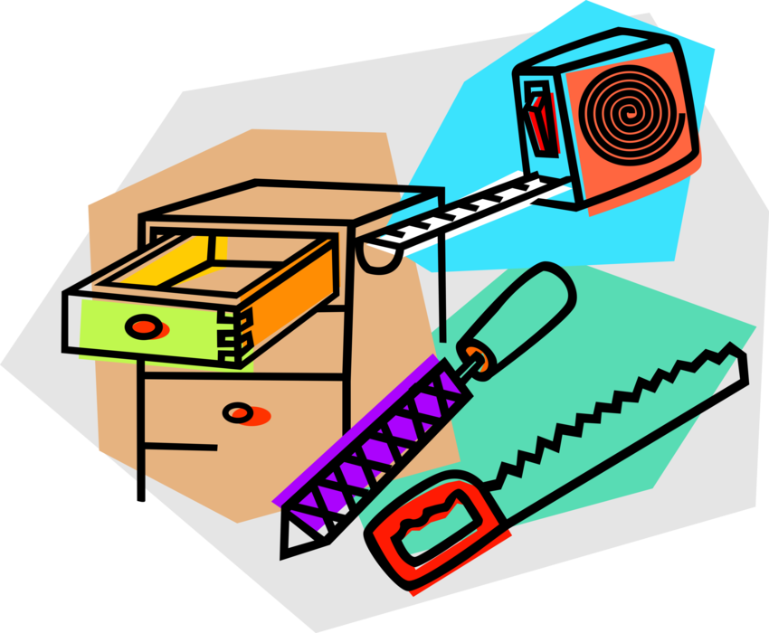 Vector Illustration Of Measuring Tape, File, And Hand - Vector Illustration Of Measuring Tape, File, And Hand (850x700)