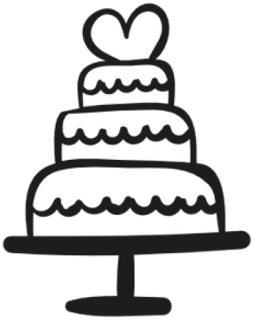 Wedding Cake Clipart Black And White - Wedding Cake Clipart Black And White (640x480)