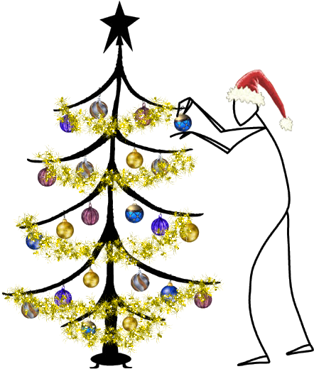 Put Tinsel On A Tree - Put Tinsel On A Tree (450x524)