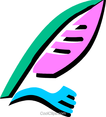 Quill Pen Royalty Free Vector Clip Art Illustration - Quill Pen Royalty Free Vector Clip Art Illustration (436x480)