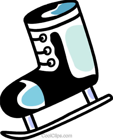 Ice Skates Royalty Free Vector Clip Art Illustration - Ice Skates Royalty Free Vector Clip Art Illustration (387x480)