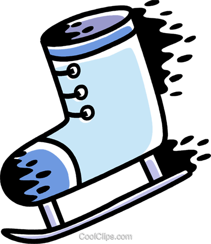 Ice Skates Royalty Free Vector Clip Art Illustration - Ice Skates Royalty Free Vector Clip Art Illustration (415x480)