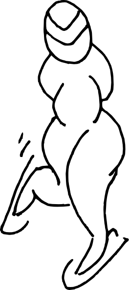 Ice Skater Svg Clip Arts 264 X 591 Px - Ice Skater Svg Clip Arts 264 X 591 Px (264x591)