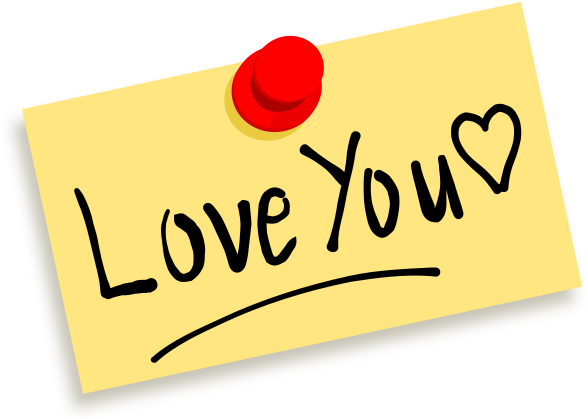 Thumbtack Note Love You Png Clip Arts - Thumbtack Note Love You Png Clip Arts (600x423)