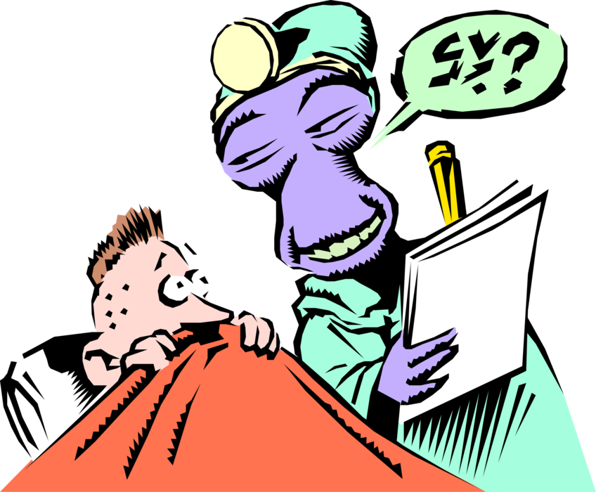 Alien Doctor Prescribes Vector Image Illustration Of - Alien Doctor Prescribes Vector Image Illustration Of (848x700)