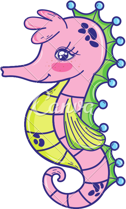 Cute Seahorse Tropical Sea Animal - Cute Seahorse Tropical Sea Animal (800x800)